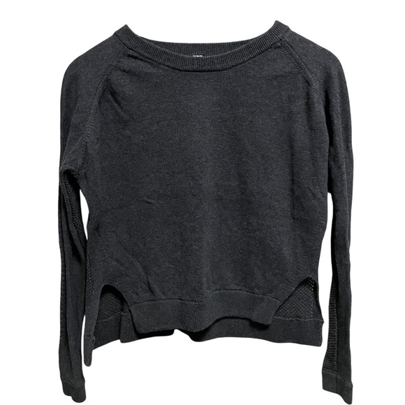 Lululemon Bhakti Life Sweater Heathered Black Women’s Size 4 - Picture 11 of 13
